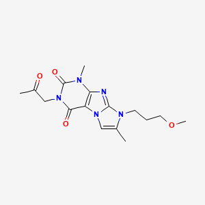 6-(3-Methoxypropyl)-4,7-dimethyl-2-(2-oxopropyl)purino[7,8-a]imidazole-1,3-dione