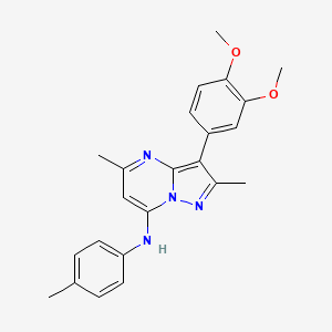 3-(3,4-dimethoxyphenyl)-2,5-dimethyl-N-(4-methylphenyl)pyrazolo[1,5-a]pyrimidin-7-amine