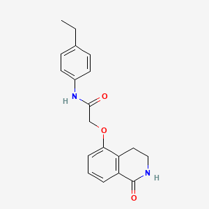 N-(4-ethylphenyl)-2-[(1-oxo-3,4-dihydro-2H-isoquinolin-5-yl)oxy]acetamide