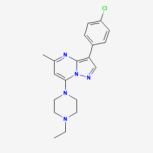 3-(4-Chlorophenyl)-7-(4-ethylpiperazin-1-yl)-5-methylpyrazolo[1,5-a]pyrimidine
