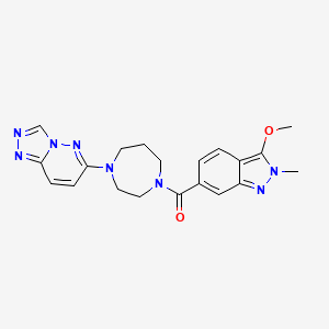 (4-([1,2,4]triazolo[4,3-b]pyridazin-6-yl)-1,4-diazepan-1-yl)(3-methoxy-2-methyl-2H-indazol-6-yl)methanone