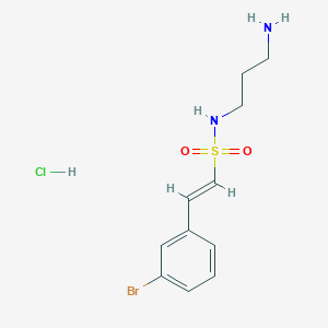 (E)-N-(3-Aminopropyl)-2-(3-bromophenyl)ethenesulfonamide;hydrochloride