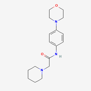 N-(4-morpholinophenyl)-2-piperidinoacetamide