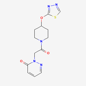 2-(2-(4-((1,3,4-thiadiazol-2-yl)oxy)piperidin-1-yl)-2-oxoethyl)pyridazin-3(2H)-one