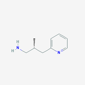 (2R)-2-Methyl-3-pyridin-2-ylpropan-1-amine