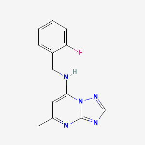 N-[(2-fluorophenyl)methyl]-5-methyl-[1,2,4]triazolo[1,5-a]pyrimidin-7-amine