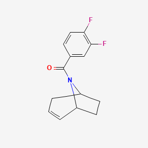 B2433760 (1R,5S)-8-azabicyclo[3.2.1]oct-2-en-8-yl(3,4-difluorophenyl)methanone CAS No. 1797874-99-7