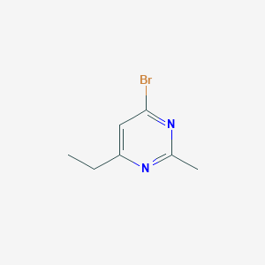 molecular formula C7H9BrN2 B2433766 4-Bromo-6-ethyl-2-methylpyrimidine CAS No. 1412961-18-2