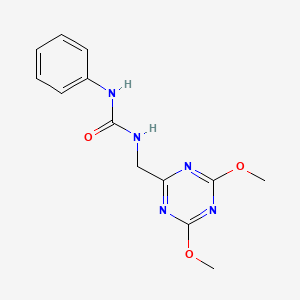 1-((4,6-Dimethoxy-1,3,5-triazin-2-yl)methyl)-3-phenylurea