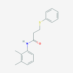molecular formula C17H19NOS B2433801 N-(2,3-dimethylphenyl)-3-(phenylthio)propanamide CAS No. 392327-02-5