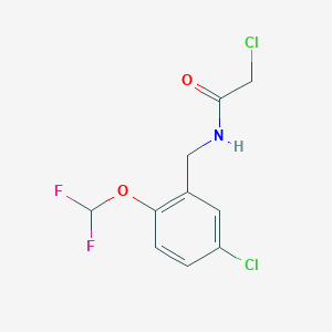2-Chloro-N-[[5-chloro-2-(difluoromethoxy)phenyl]methyl]acetamide