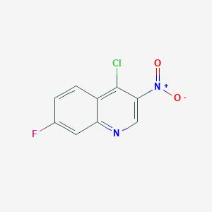 molecular formula C9H4ClFN2O2 B2433811 4-Chloro-7-fluoro-3-nitroquinoline CAS No. 1027209-77-3