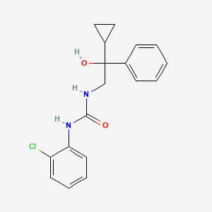 molecular formula C18H19ClN2O2 B2433820 1-(2-Chlorophenyl)-3-(2-cyclopropyl-2-hydroxy-2-phenylethyl)urea CAS No. 1421458-27-6