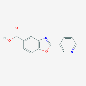 molecular formula C13H8N2O3 B243383 2-(Pyridin-3-yl)-1,3-benzoxazole-5-carboxylic acid 