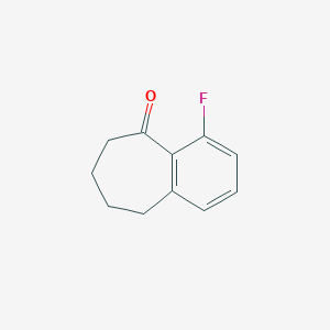 molecular formula C11H11FO B2433836 4-Fluoro-6,7,8,9-tetrahydrobenzo[7]annulen-5-one CAS No. 1253791-72-8