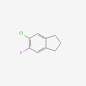 molecular formula C9H8ClI B2433837 5-Chloro-6-iodo-2,3-dihydro-1H-indene CAS No. 858224-83-6