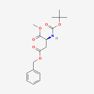 (S)-4-Benzyl 1-methyl 2-((tert-butoxycarbonyl)amino)succinate