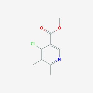molecular formula C9H10ClNO2 B2433863 4-氯-5,6-二甲基吡啶-3-甲酸甲酯 CAS No. 1989675-62-8