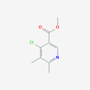 molecular formula C9H10ClNO2 B2433863 4-chloro-5,6-diméthylpyridine-3-carboxylate de méthyle CAS No. 1989675-62-8