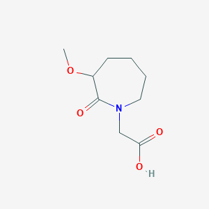 molecular formula C9H15NO4 B2433864 2-(3-Methoxy-2-oxoazepan-1-yl)acetic acid CAS No. 1936615-59-6