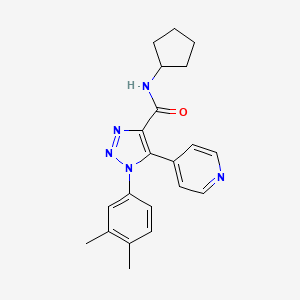 molecular formula C21H23N5O B2433867 2-[8-[(2,4-二甲苯基)硫]-3-氧代[1,2,4]三唑并[4,3-a]吡嗪-2(3H)-基]-N-(4-氟苯基)乙酰胺 CAS No. 1207030-36-1