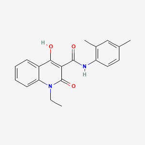 molecular formula C20H20N2O3 B2433871 N-(2,4-dimethylphenyl)-1-ethyl-4-hydroxy-2-oxo-1,2-dihydroquinoline-3-carboxamide CAS No. 300716-21-6