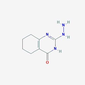 molecular formula C8H12N4O B2433896 2-Hydrazinyl-5,6,7,8-tetrahydroquinazolin-4-ol CAS No. 118802-45-2