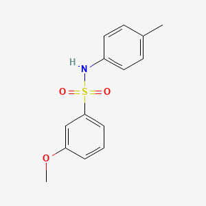 molecular formula C14H15NO3S B2433923 3-methoxy-N-(p-tolyl)benzenesulfonamide CAS No. 670271-61-1