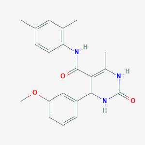 molecular formula C21H23N3O3 B2433933 N-(2,4-dimethylphenyl)-4-(3-methoxyphenyl)-6-methyl-2-oxo-1,2,3,4-tetrahydropyrimidine-5-carboxamide CAS No. 379252-58-1