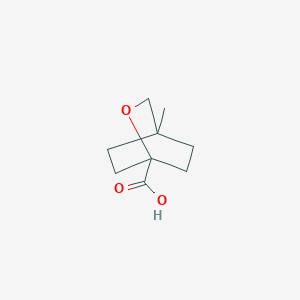 molecular formula C9H14O3 B2433935 4-Methyl-2-oxabicyclo[2.2.2]octane-1-carboxylic acid CAS No. 2247107-46-4