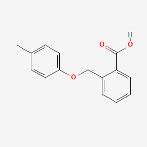 molecular formula C15H14O3 B2433947 2-[(4-Methylphenoxy)methyl]benzoic acid CAS No. 728-97-2