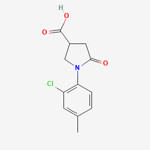 1-(2-Chloro-4-methylphenyl)-5-oxopyrrolidine-3-carboxylic acid