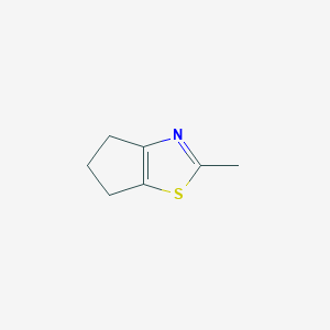 molecular formula C7H9NS B2433971 2-Methyl-5,6-dihydro-4H-cyclopenta[d][1,3]thiazole CAS No. 1215618-08-8