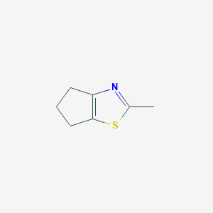 molecular formula C7H9NS B2433971 2-Méthyl-5,6-dihydro-4H-cyclopenta[d][1,3]thiazole CAS No. 1215618-08-8