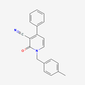 1-(4-Methylbenzyl)-2-oxo-4-phenyl-1,2-dihydro-3-pyridinecarbonitrile