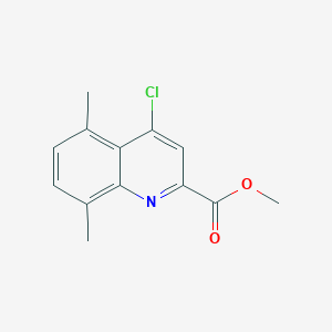 molecular formula C13H12ClNO2 B2433997 4-氯-5,8-二甲基喹啉-2-甲酸甲酯 CAS No. 887589-35-7