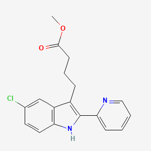 methyl 4-[5-chloro-2-(pyridin-2-yl)-1H-indol-3-yl]butanoate