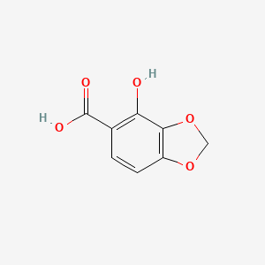 molecular formula C8H6O5 B2434013 4-Hydroxy-1,3-benzodioxole-5-carboxylic acid CAS No. 4776-00-5