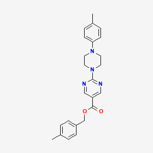 4-Methylbenzyl 2-[4-(4-methylphenyl)piperazin-1-yl]pyrimidine-5-carboxylate