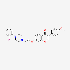 7-(2-(4-(2-fluorophenyl)piperazin-1-yl)ethoxy)-3-(4-methoxyphenyl)-4H-chromen-4-one