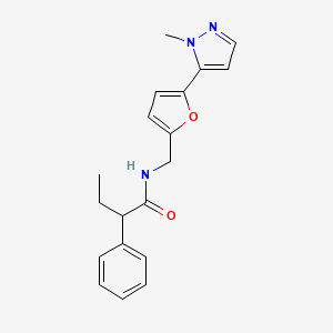 N-[[5-(2-Methylpyrazol-3-yl)furan-2-yl]methyl]-2-phenylbutanamide