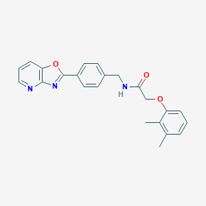 molecular formula C23H21N3O3 B243404 2-(2,3-dimethylphenoxy)-N-(4-[1,3]oxazolo[4,5-b]pyridin-2-ylbenzyl)acetamide 