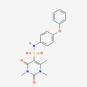 1,3,4-trimethyl-2,6-dioxo-N-(4-phenoxyphenyl)pyrimidine-5-sulfonamide