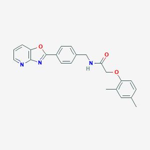 molecular formula C23H21N3O3 B243405 2-(2,4-dimethylphenoxy)-N-(4-[1,3]oxazolo[4,5-b]pyridin-2-ylbenzyl)acetamide 