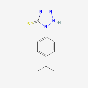 molecular formula C10H12N4S B2434060 1-(4-イソプロピルフェニル)-1H-テトラゾール-5-チオール CAS No. 121690-13-9