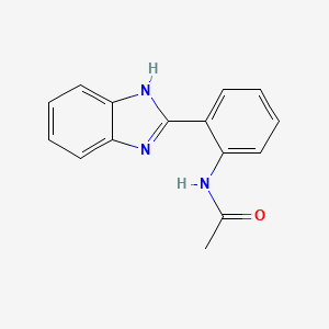 molecular formula C15H13N3O B2434084 N-[2-(1H-benzimidazol-2-yl)phenyl]acetamide CAS No. 248256-92-0