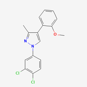 1-(3,4-dichlorophenyl)-4-(2-methoxyphenyl)-3-methyl-1H-pyrazole