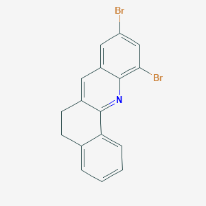 molecular formula C17H11Br2N B2434096 9,11-Dibromo-5,6-dihydrobenzo[c]acridine CAS No. 865658-90-8
