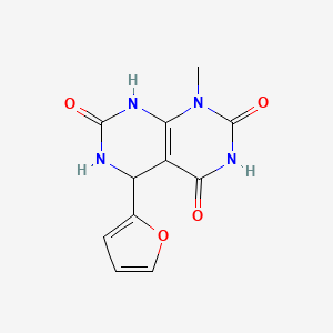 5-(furan-2-yl)-1-methyl-5,6-dihydropyrimido[4,5-d]pyrimidine-2,4,7(1H,3H,8H)-trione