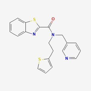 N-(pyridin-3-ylmethyl)-N-(2-(thiophen-2-yl)ethyl)benzo[d]thiazole-2-carboxamide